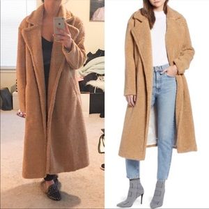 Something Navy teddy coat